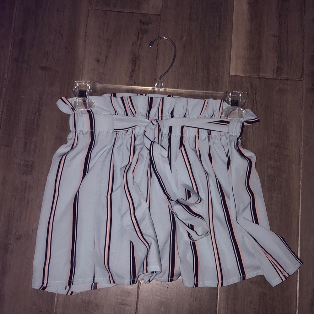 SHEIN blue striped dressy shorts (already sold)